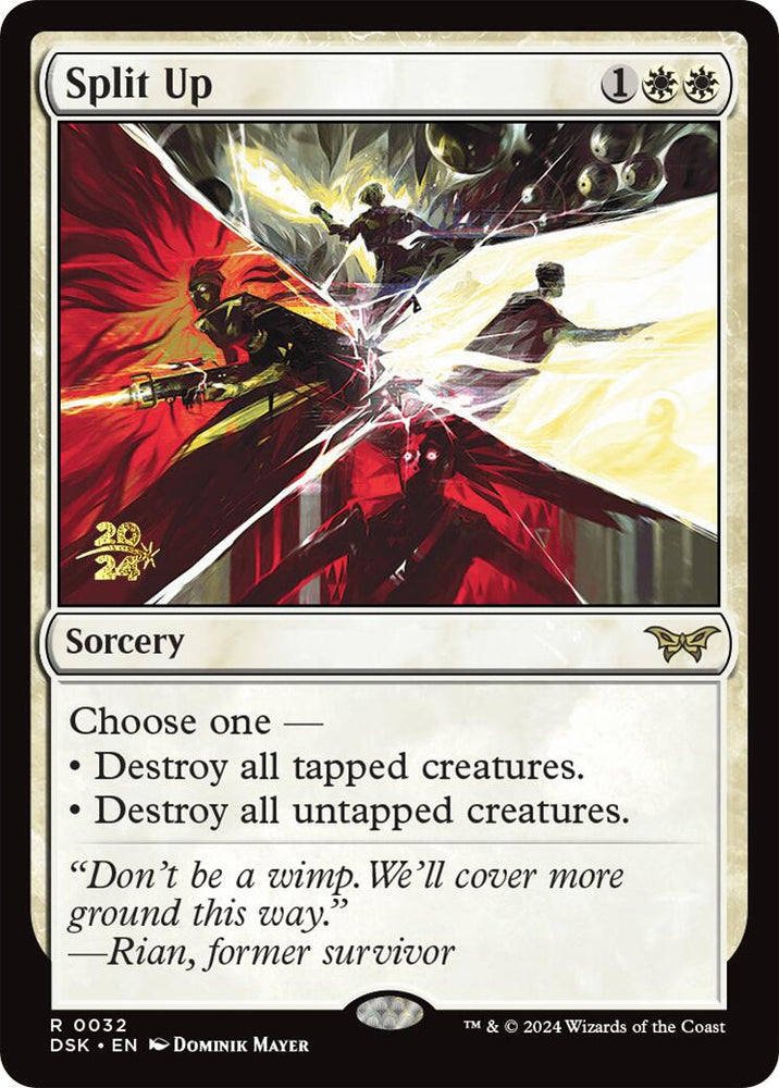 Split Up [Duskmourn: House of Horror Prerelease Promos] Magic: The Gathering