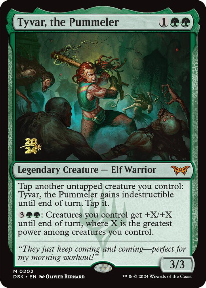 Tyvar, the Pummeler [Duskmourn: House of Horror Prerelease Promos] Magic: The Gathering