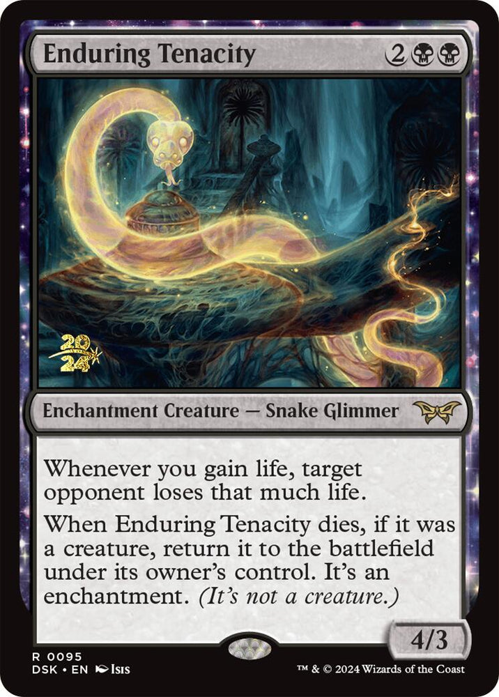 Enduring Tenacity [Duskmourn: House of Horror Prerelease Promos] Magic: The Gathering