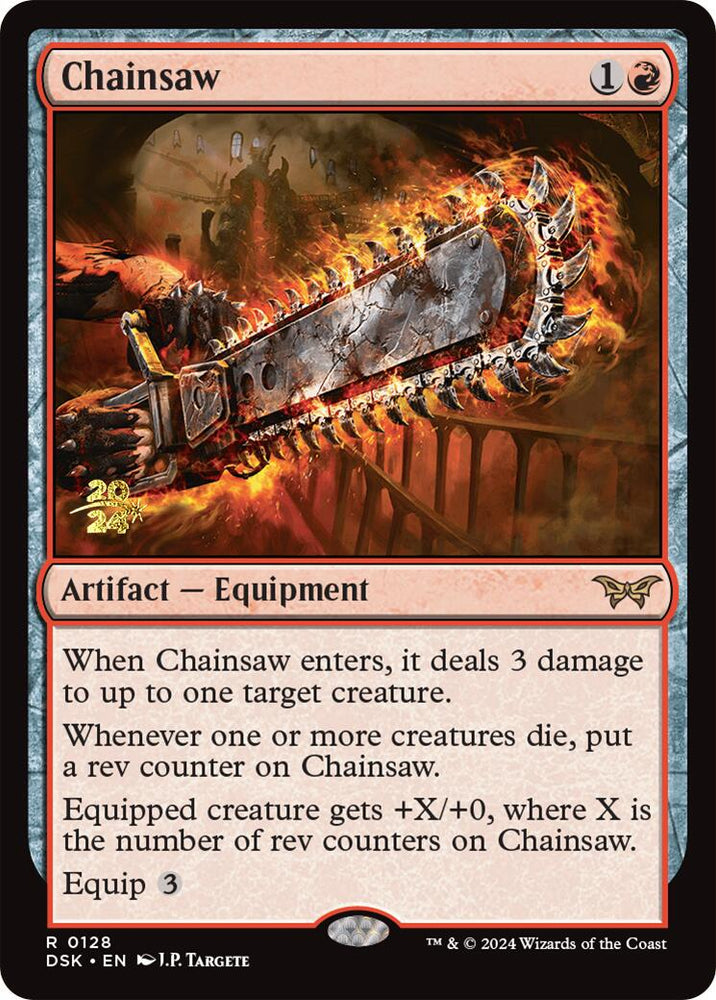 Chainsaw [Duskmourn: House of Horror Prerelease Promos] Magic: The Gathering
