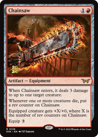 Chainsaw [Duskmourn: House of Horror Prerelease Promos] Magic: The Gathering