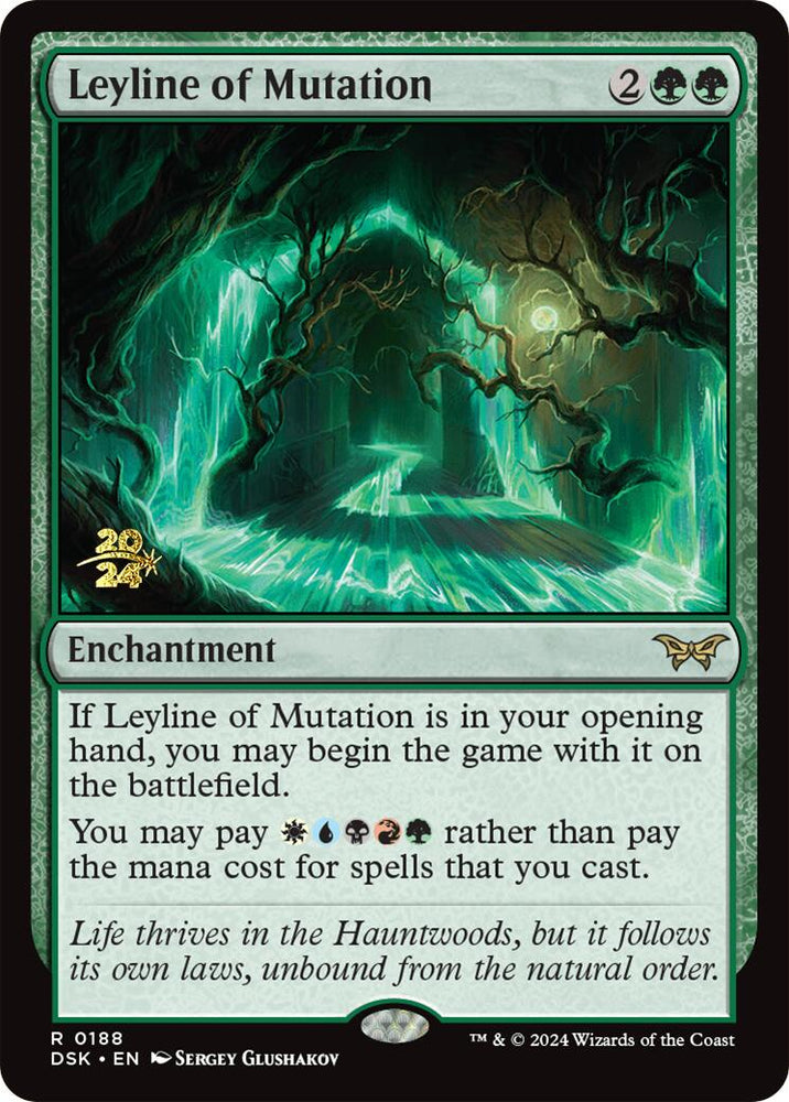Leyline of Mutation [Duskmourn: House of Horror Prerelease Promos] Magic: The Gathering