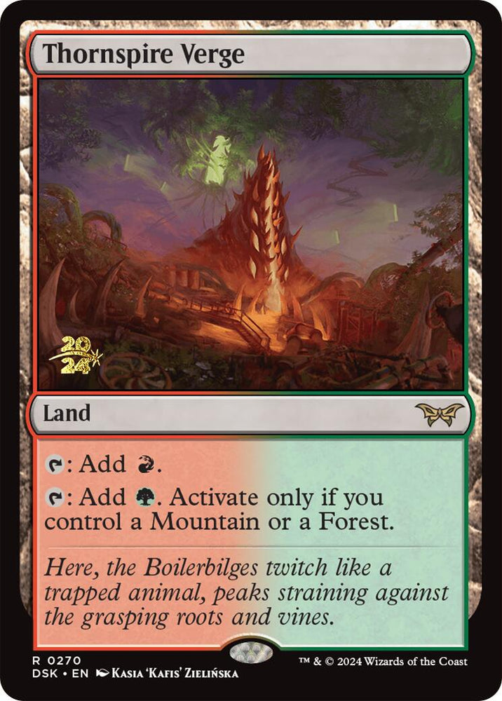 Thornspire Verge [Duskmourn: House of Horror Prerelease Promos] Magic: The Gathering