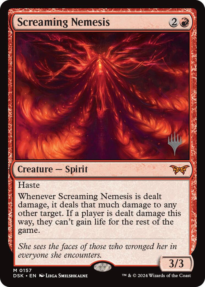 Screaming Nemesis (Promo Pack) [Duskmourn: House of Horror Promos] Magic: The Gathering