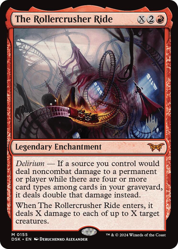 The Rollercrusher Ride (0155) (Promo Pack) [Duskmourn: House of Horror Promos] Magic: The Gathering