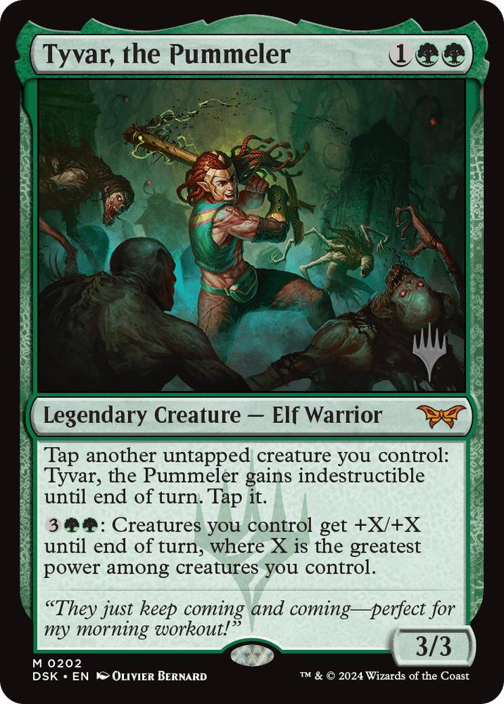 Tyvar, the Pummeler (Promo Pack) [Duskmourn: House of Horror Promos] Magic: The Gathering