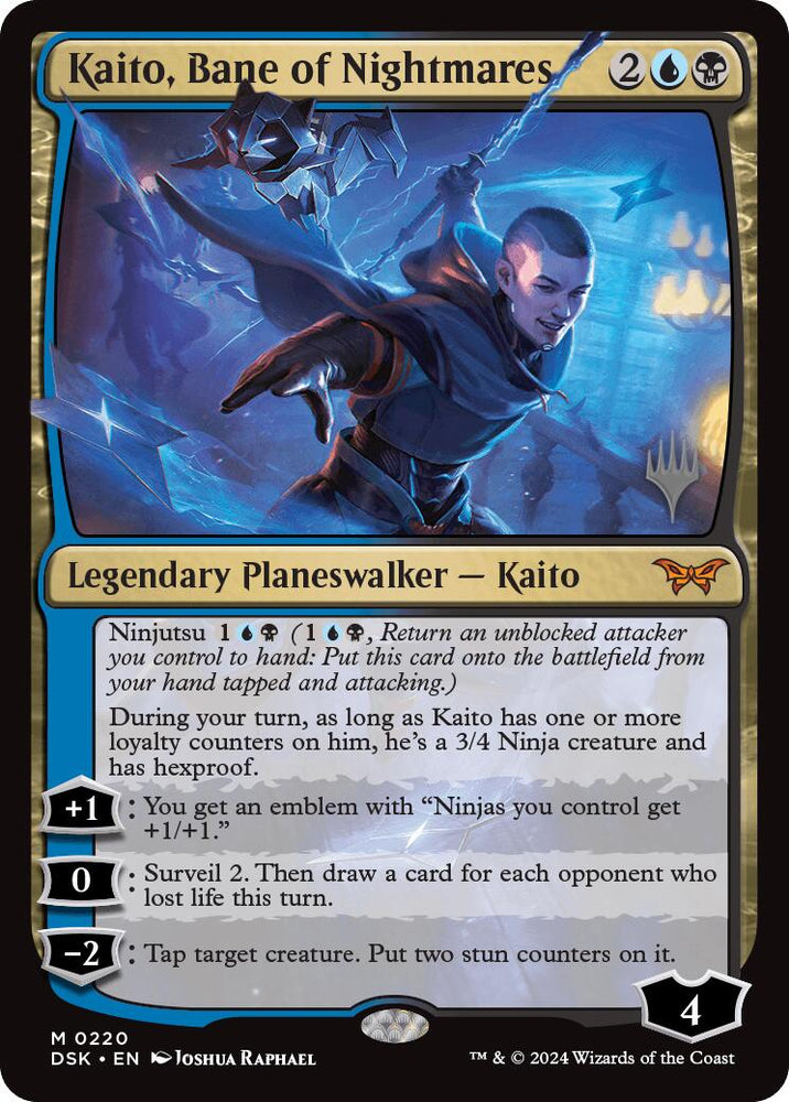 Kaito, Bane of Nightmares (Promo Pack) [Duskmourn: House of Horror Promos] Magic: The Gathering