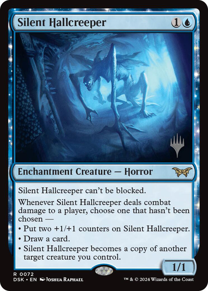 Silent Hallcreeper (Promo Pack) [Duskmourn: House of Horror Promos] Magic: The Gathering