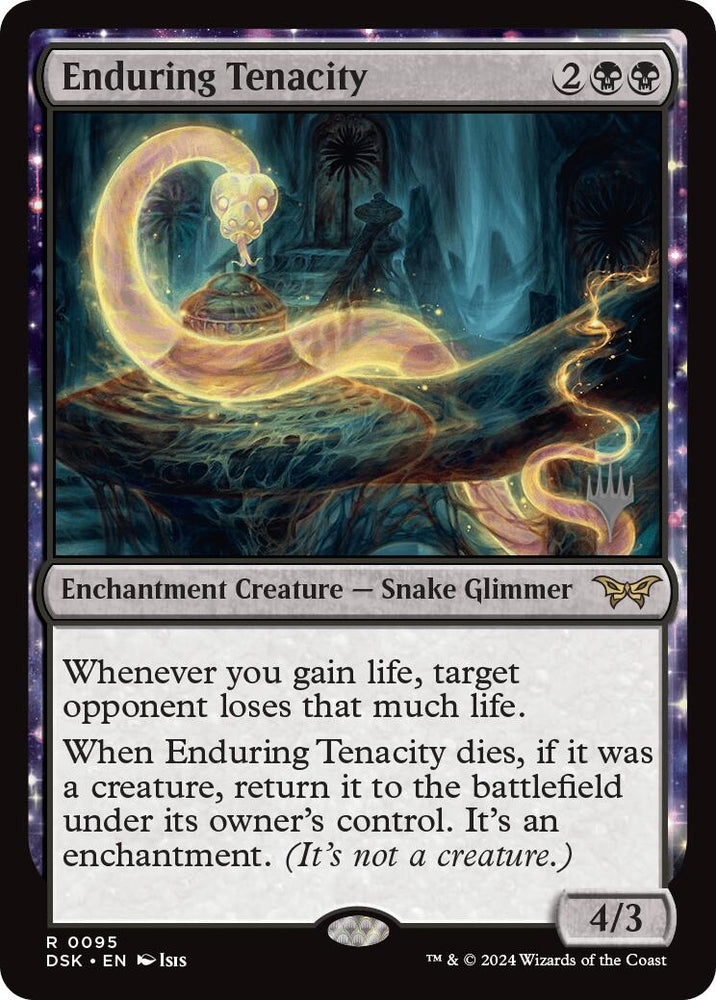 Enduring Tenacity (Promo Pack) [Duskmourn: House of Horror Promos] Magic: The Gathering