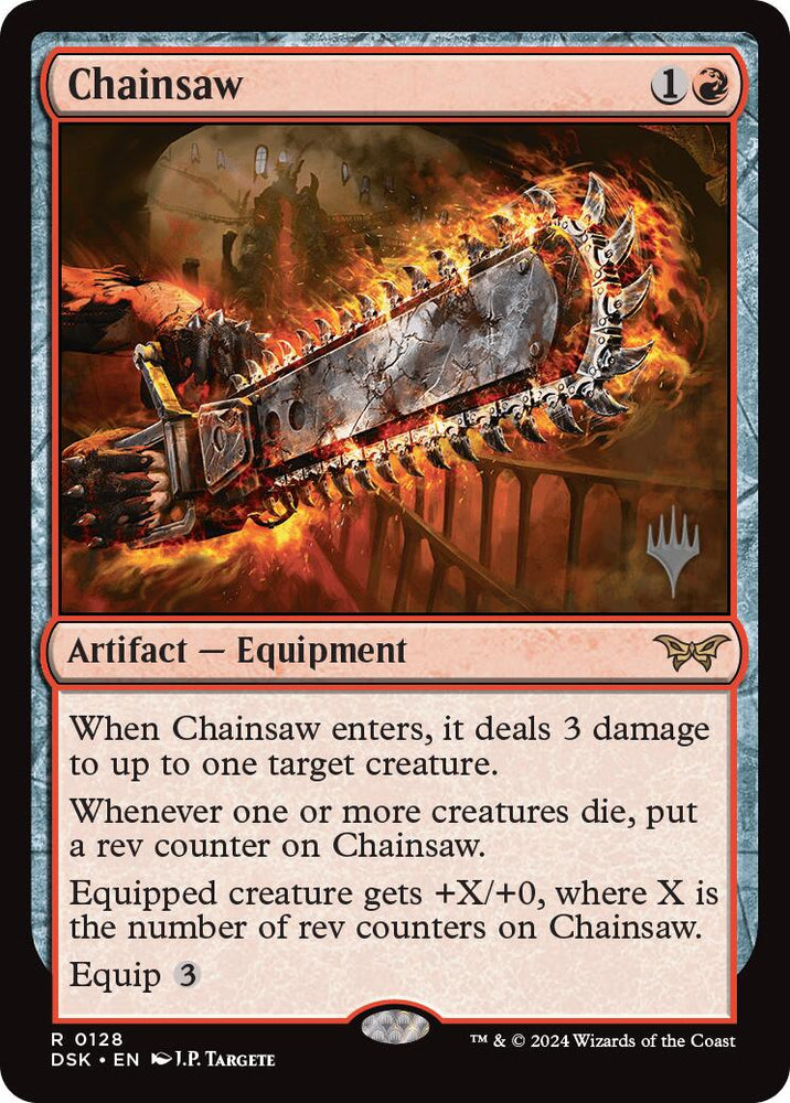 Chainsaw (Promo Pack) [Duskmourn: House of Horror Promos] Magic: The Gathering