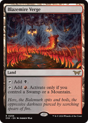 Blazemire Verge (Promo Pack) [Duskmourn: House of Horror Promos] Magic: The Gathering