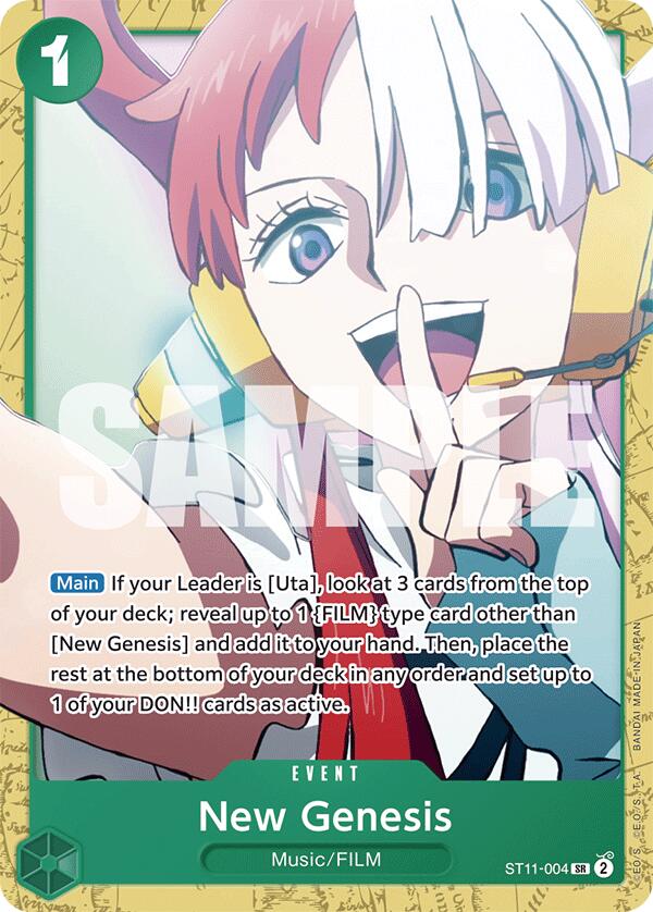 New Genesis [Starter Deck: GREEN Uta] Bandai