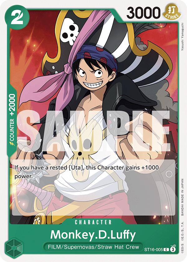 Monkey.D.Luffy [Starter Deck: GREEN Uta] Bandai
