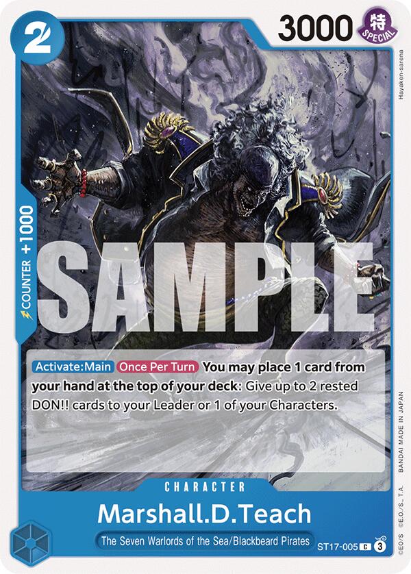 Marshall.D.Teach [Starter Deck: Blue Donquixote Doflamingo] Bandai