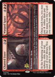 Charred Foyer // Warped Space [Duskmourn: House of Horror Prerelease Promos] Magic: The Gathering