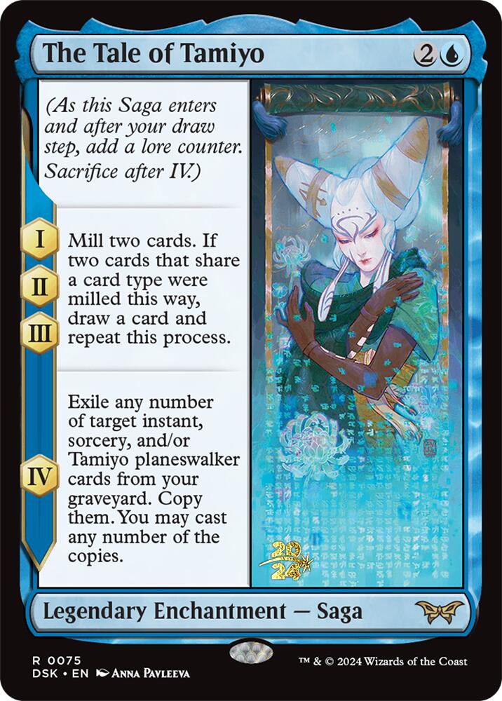 The Tale of Tamiyo [Duskmourn: House of Horror Prerelease Promos] Magic: The Gathering