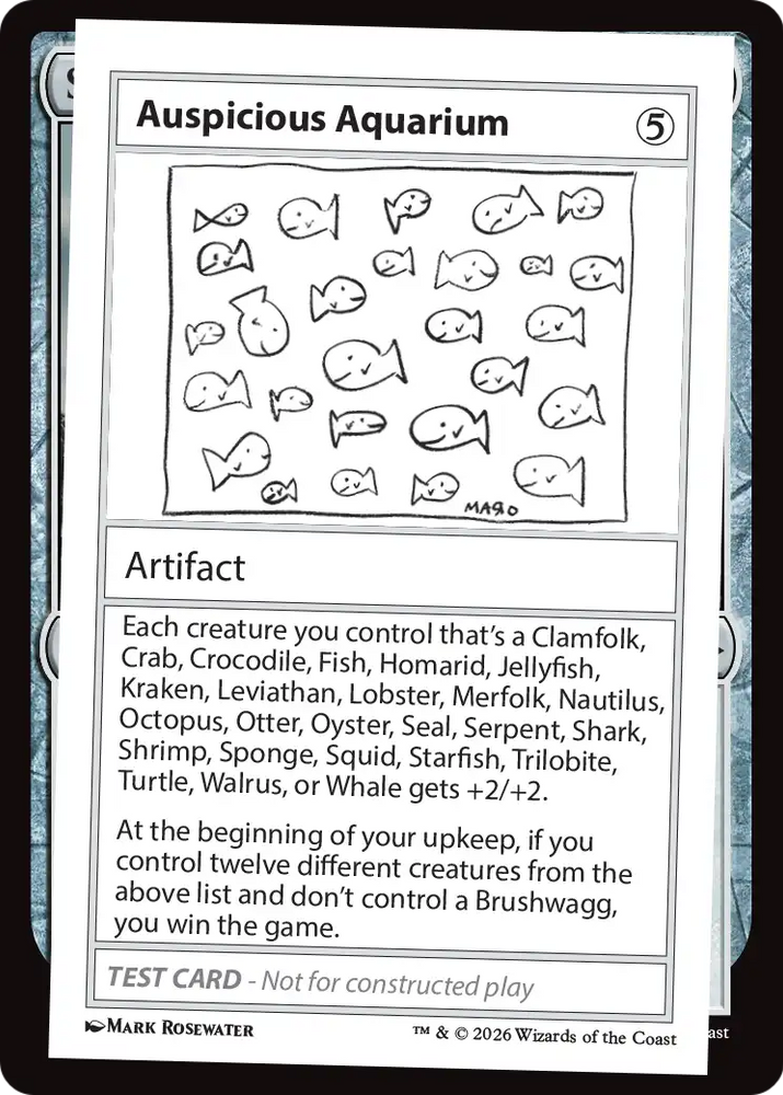 Auspicious Aquarium [Mystery Booster Playtest Cards] Magic: The Gathering