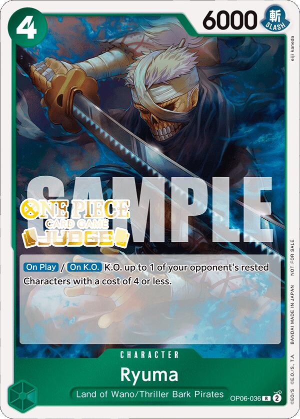Ryuma (Judge Pack Vol. 4) [One Piece Promotion Cards] Bandai