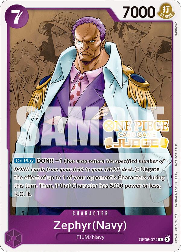 Zephyr (Navy) (Judge Pack Vol. 4) [One Piece Promotion Cards] Bandai