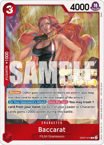 Baccarat (Judge Pack Vol. 4) [One Piece Promotion Cards] Bandai