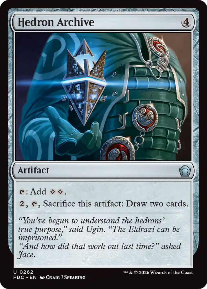 Hedron Archive [Foundations Commander] Magic: The Gathering