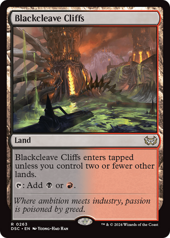 Blackcleave Cliffs [Duskmourn: House of Horror Commander] Magic: The Gathering