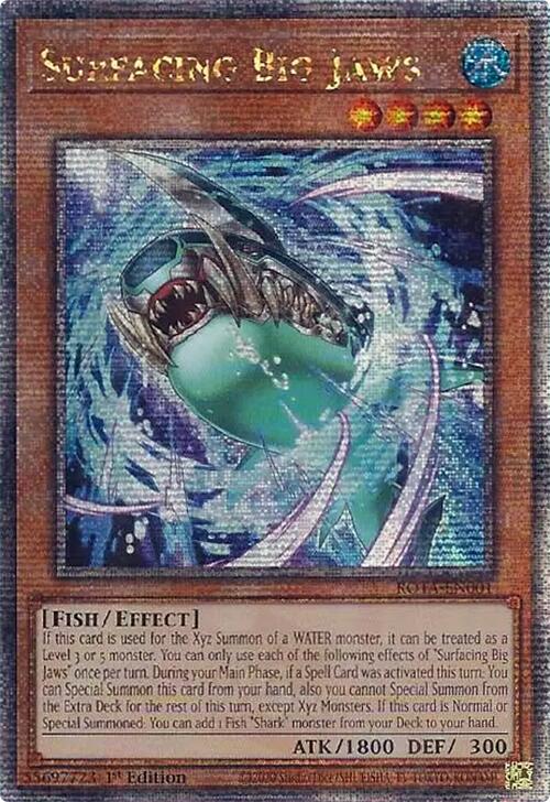 Surfacing Big Jaws (Quarter Century Secret Rare) [ROTA-EN001] Quarter Century Secret Rare Yu-Gi-Oh!