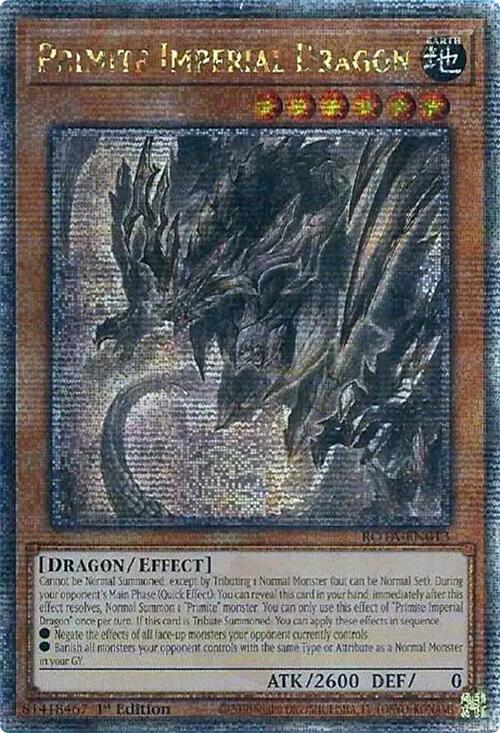 Primite Imperial Dragon (Quarter Century Secret Rare) [ROTA-EN013] Quarter Century Secret Rare Yu-Gi-Oh!
