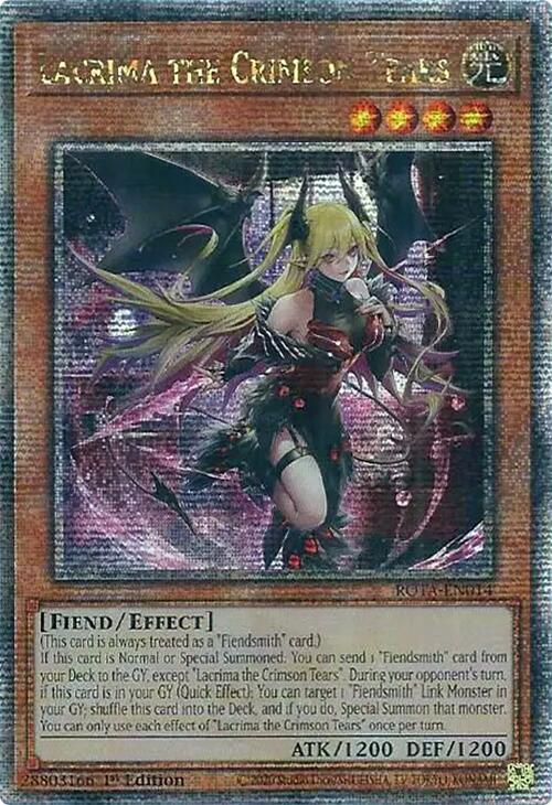 Lacrima the Crimson Tears (Quarter Century Secret Rare) [ROTA-EN014] Quarter Century Secret Rare Yu-Gi-Oh!