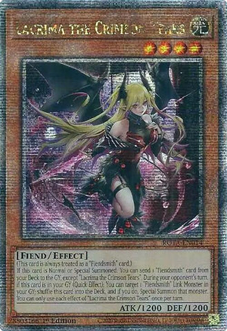 Lacrima the Crimson Tears (Quarter Century Secret Rare) [ROTA-EN014] Quarter Century Secret Rare Yu-Gi-Oh!