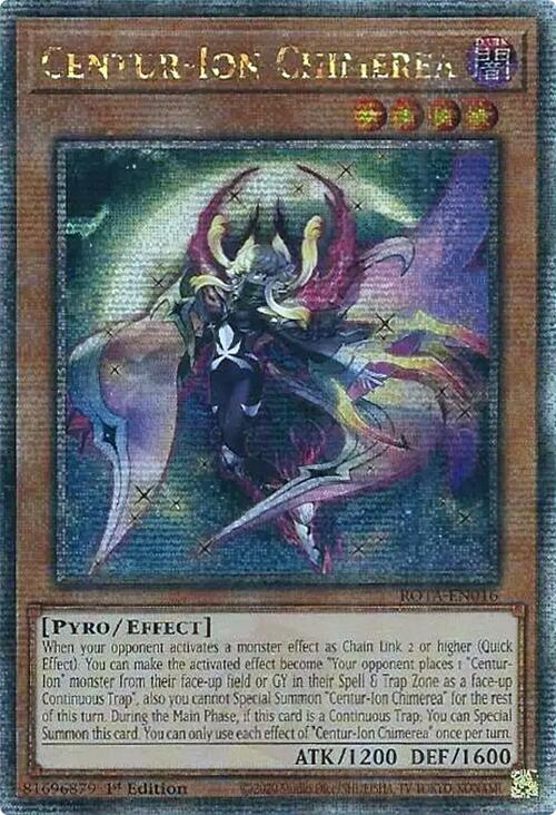 Centur-Ion Chimerea (Quarter Century Secret Rare) [ROTA-EN016] Quarter Century Secret Rare Yu-Gi-Oh!