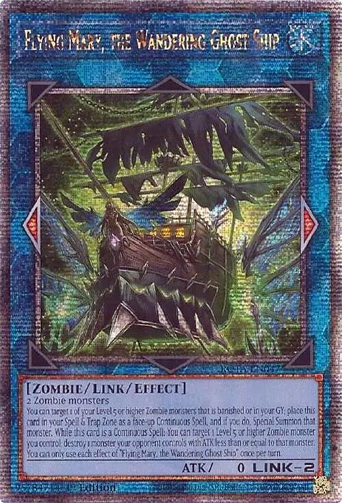 Flying Mary, the Wandering Ghost Ship (Quarter Century Secret Rare) [ROTA-EN047] Quarter Century Secret Rare Yu-Gi-Oh!