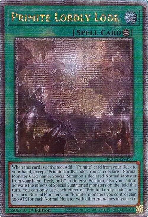 Primite Lordly Lode (Quarter Century Secret Rare) [ROTA-EN058] Quarter Century Secret Rare Yu-Gi-Oh!