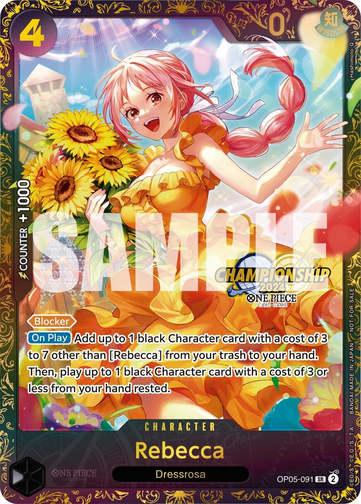 Rebecca (October Championship 2024 Online Regional) [One Piece Promotion Cards] Bandai