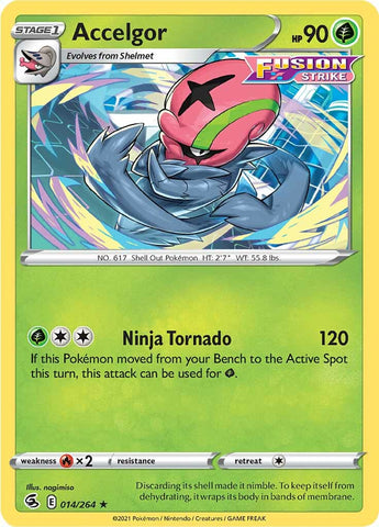 Accelgor (014/264) [Sword & Shield: Fusion Strike] Pokémon