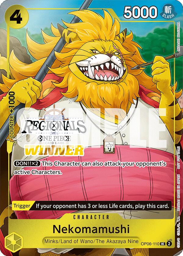 Nekomamushi (Online Regional 2024 Vol. 3) [Winner] [One Piece Promotion Cards] Bandai