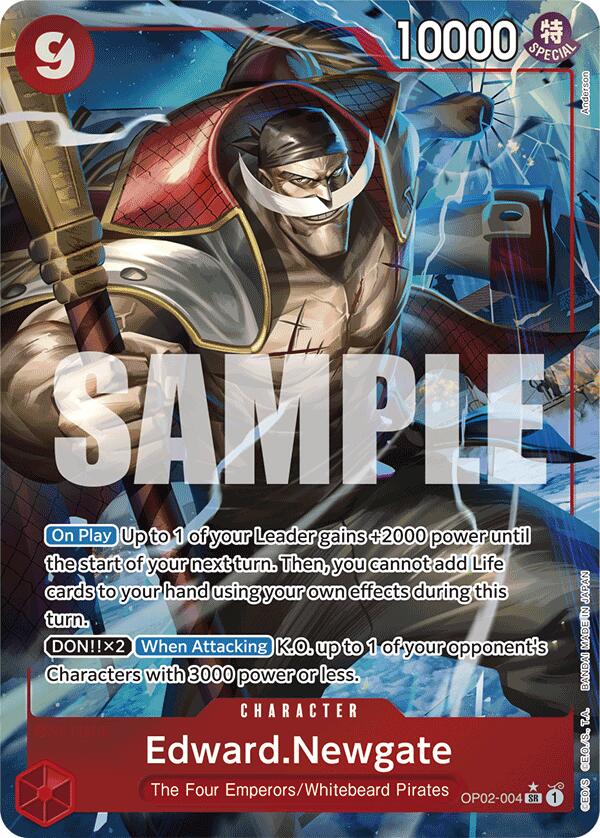 Edward.Newgate (OP02-004) (Alternate Art) [Premium Booster -The Best-] Bandai