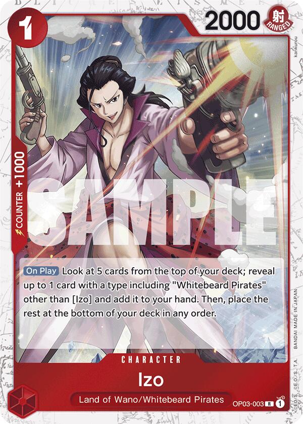 Izo (OP03-003) (Jolly Roger Foil) [Premium Booster -The Best-] Bandai