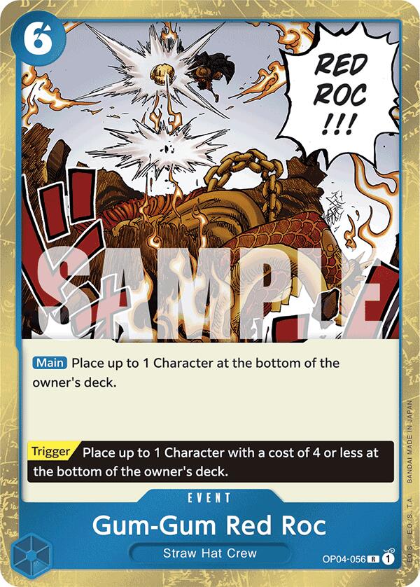 Gum-Gum Red Roc (Jolly Roger Foil) [Premium Booster -The Best-] Bandai