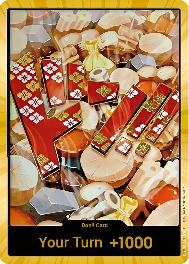 DON!! Card (Oden) (Gold) [Premium Booster -The Best-] Bandai