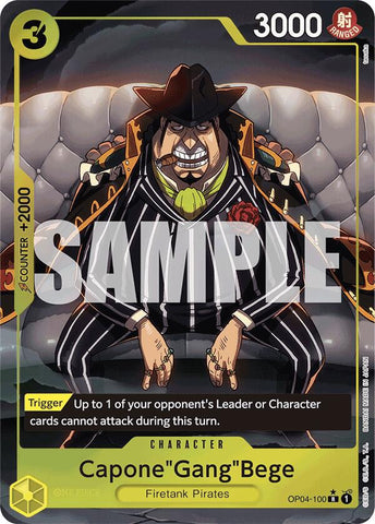 Capone"Gang"Bege (OP04-100) (Alternate Art) [Premium Booster -The Best-] Bandai