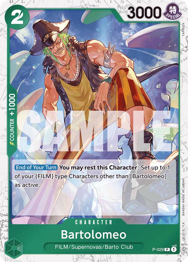 Bartolomeo (P-029) (Jolly Roger Foil) [Premium Booster -The Best-] Bandai