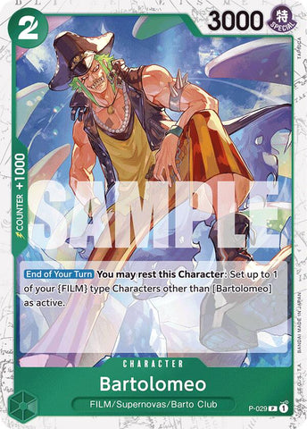 Bartolomeo (P-029) (Jolly Roger Foil) [Premium Booster -The Best-] Bandai
