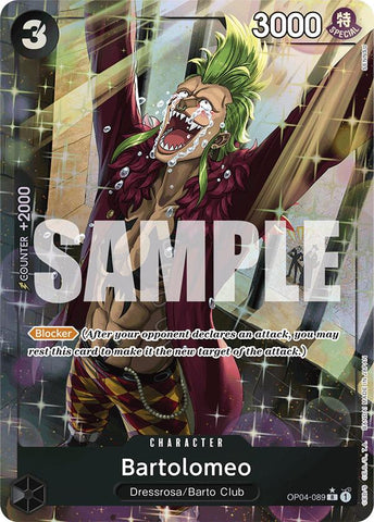 Bartolomeo (OP04-089) (Alternate Art) [Premium Booster -The Best-] Bandai