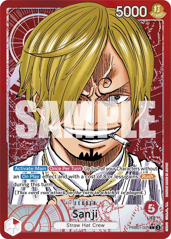 Sanji (PRB01-001) (Alternate Art) [Premium Booster -The Best-] Bandai