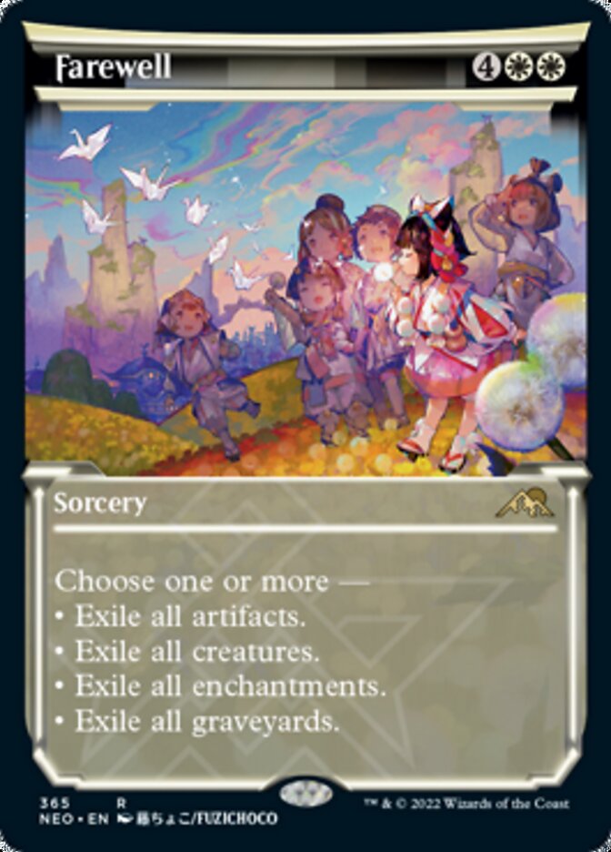 Farewell (Showcase Soft Glow) [Kamigawa: Neon Dynasty] Magic: The Gathering