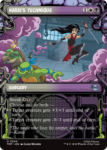Karai's Technique (Showcase) [Teenage Mutant Ninja Turtles] Magic: The Gathering