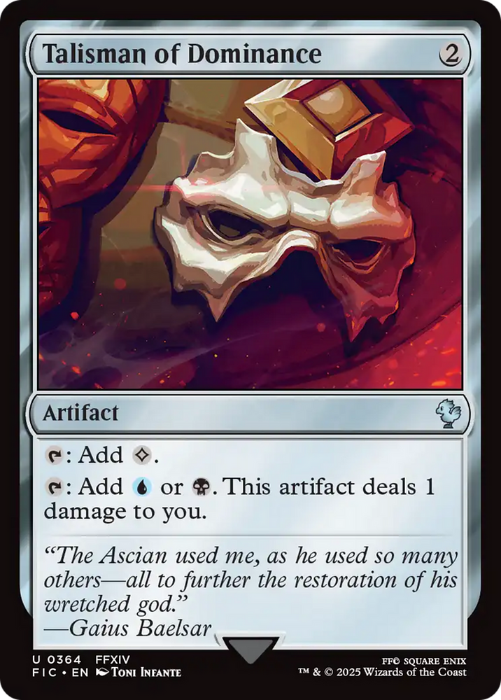 Talisman of Dominance [FINAL FANTASY Commander] Magic: The Gathering