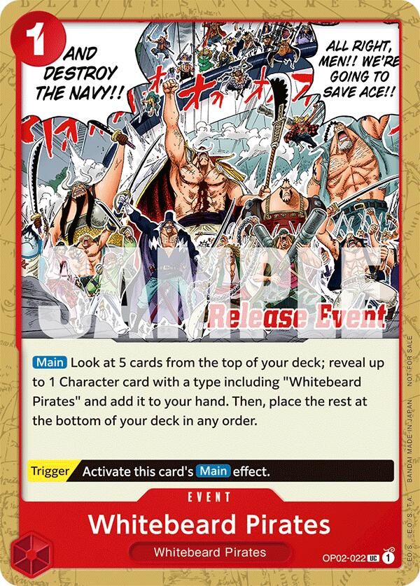 Whitebeard Pirates (ST15 - ST20 Release Event Pack) [One Piece Promotion Cards] Bandai