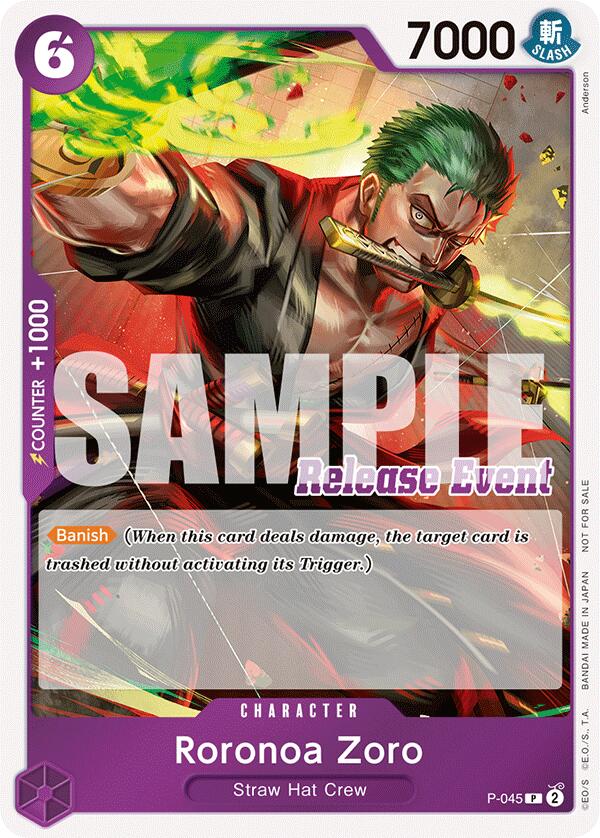 Roronoa Zoro (ST15 - ST20 Release Event Winner Pack) [One Piece Promotion Cards] Bandai